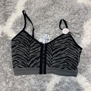 Zebra print seamless tank top. Brand New.